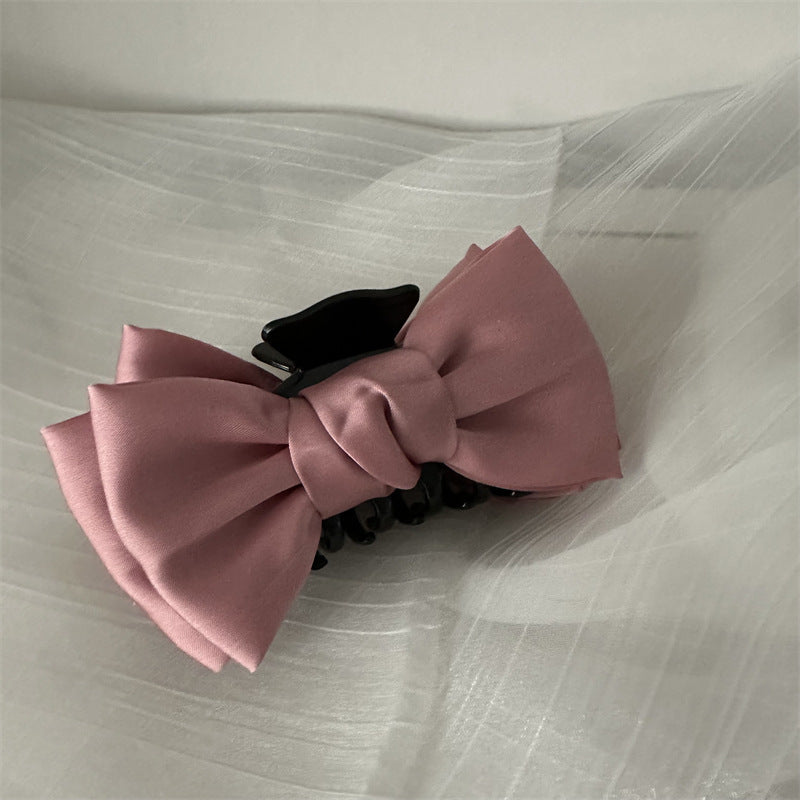 Wholesale Fugitive Princess Tiara Black Double-sided Large Bow Gripper